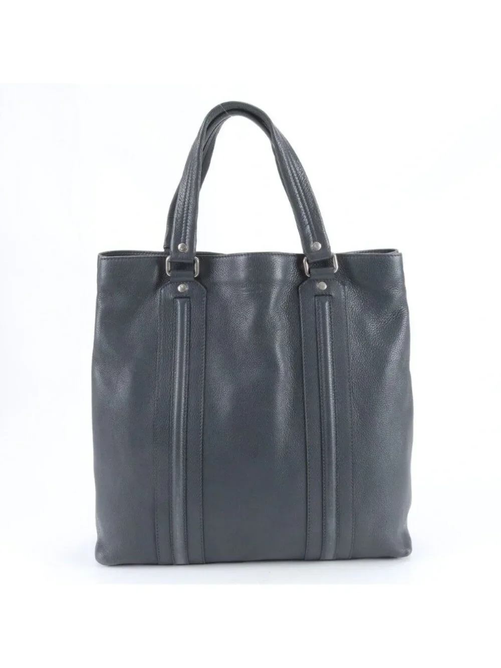 Gucci Leather Tote Shoulder Business Document Black